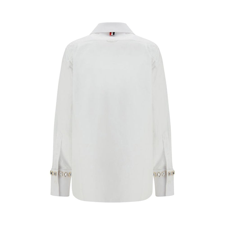 Thom Browne White Cotton Dress Shirt
