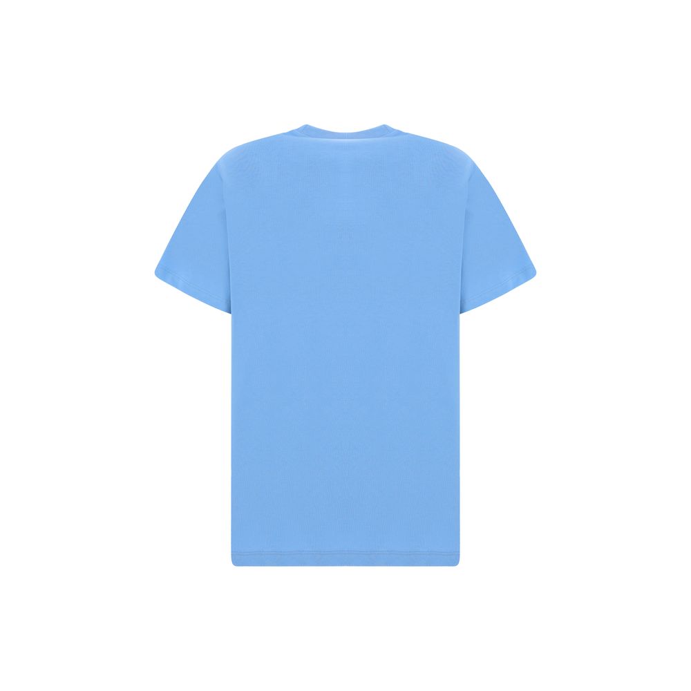 Ganni Light Blue Cotton T-Shirt