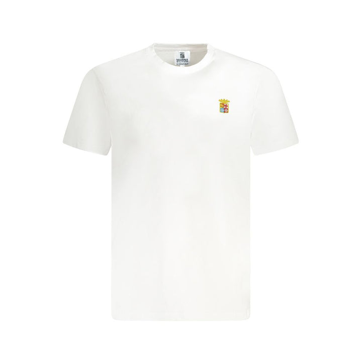 Marina Militare White Cotton T-Shirt