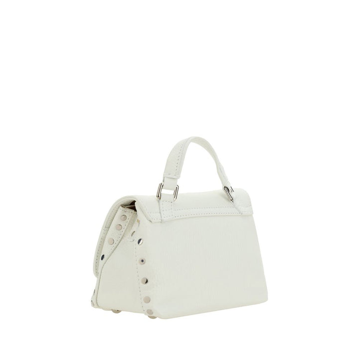 Zanellato White Calf Leather Bos Taurus Shoulder Bag