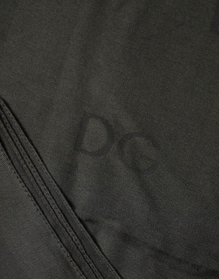 Dolce & Gabbana Black Modal Neck Wrap Men Shawl Men Scarf