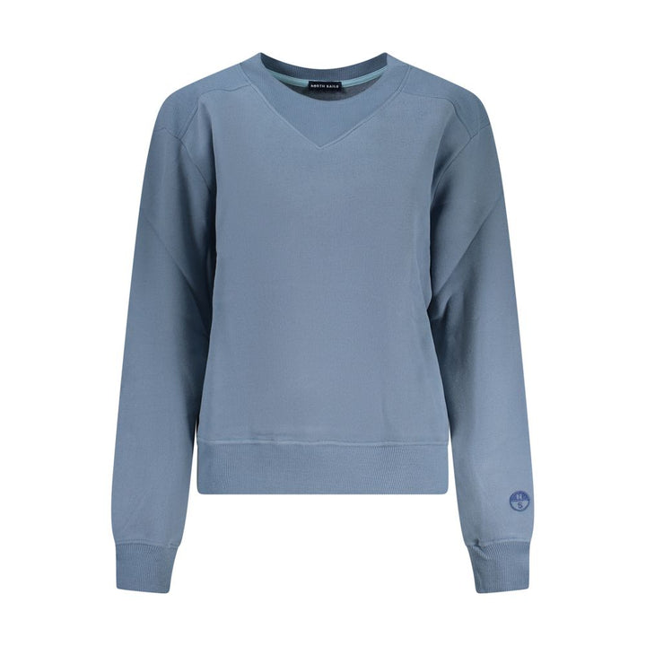 North Sails Blu Cotton Women Sweatshirt
