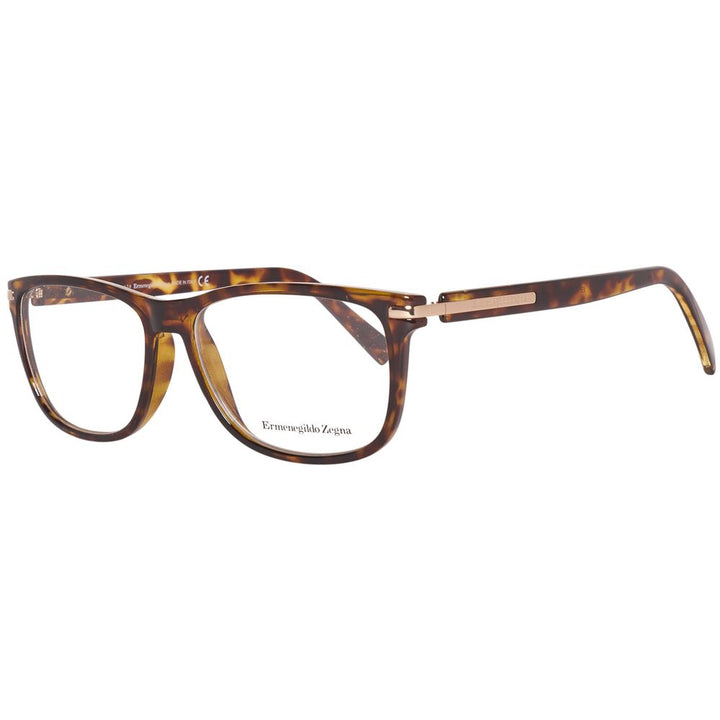 Ermenegildo Zegna Brown Plastic Glasses (Frames)