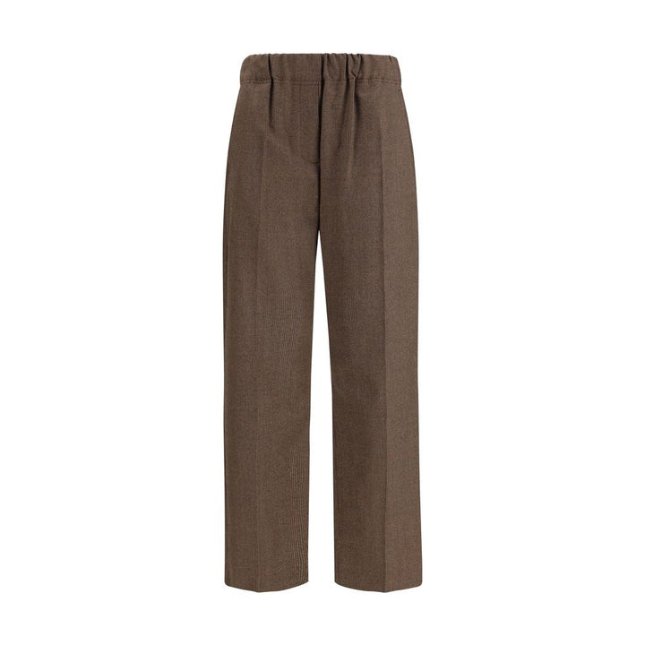 Max Mara Brown Wool Casual Pants
