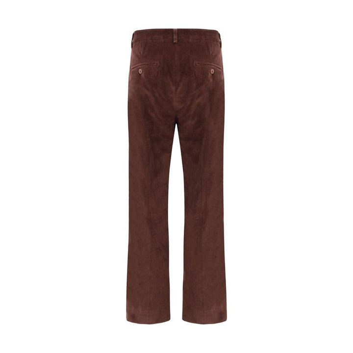 Max Mara Bordeaux Cotton Cropped Pants
