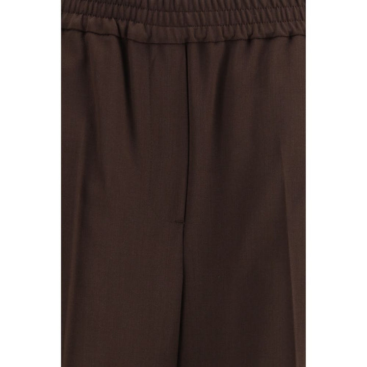 Max Mara Gray Polyester Casual Pants