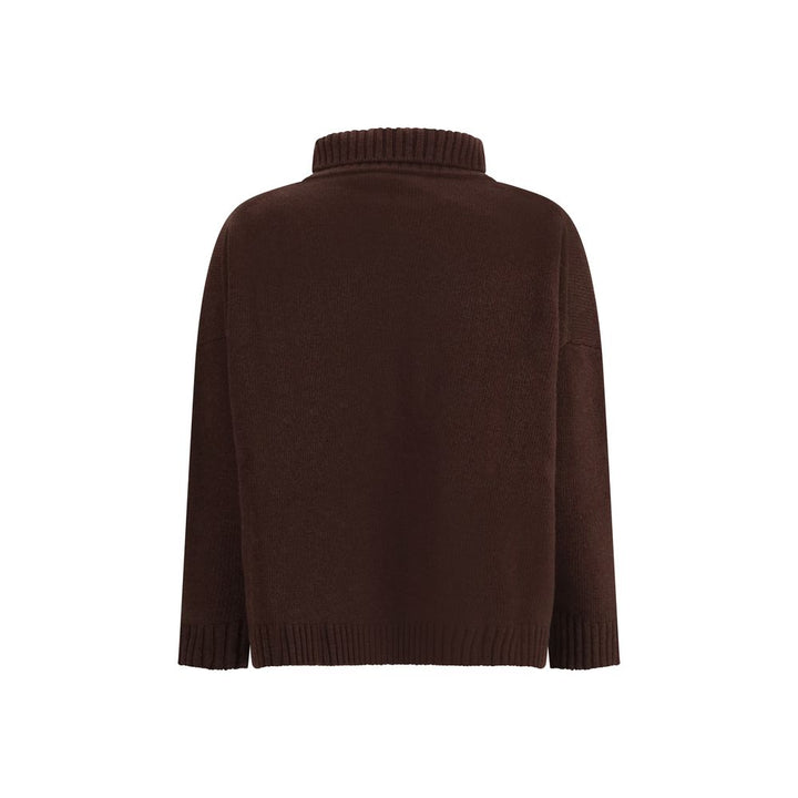 Max Mara Brown Fleece Wool Top