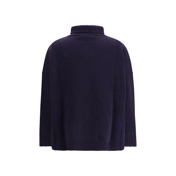 Max Mara Blue Fleece Wool Top