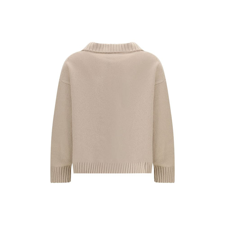 Max Mara Beige Fleece Wool Top