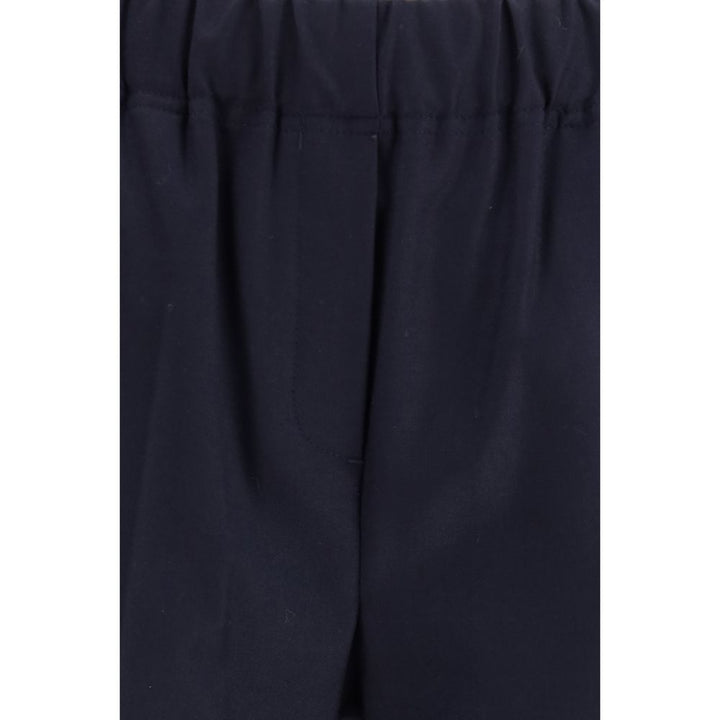 Max Mara Black Cotton Casual Pants
