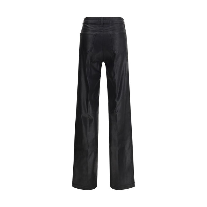 L'Agence Black Cotton High-Waisted Jean
