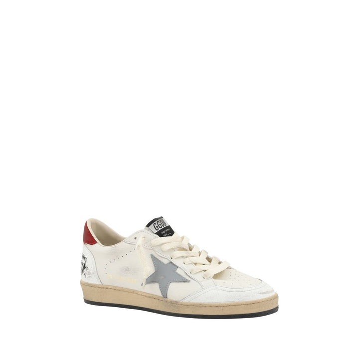 Golden Goose Cream Goatskin Low Top Sneakers