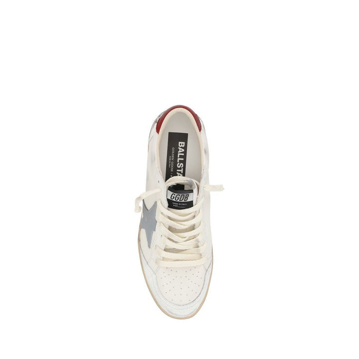 Golden Goose Cream Goatskin Low Top Sneakers