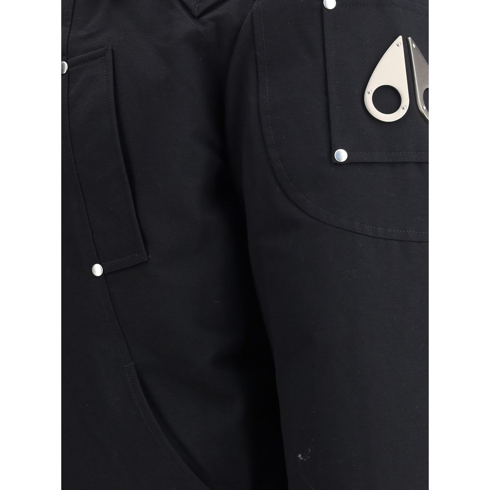 Moose Knuckles Black Cotton Bomber