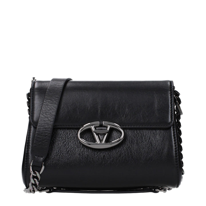 Valentino Garavani Black Leather Crossbody Bag