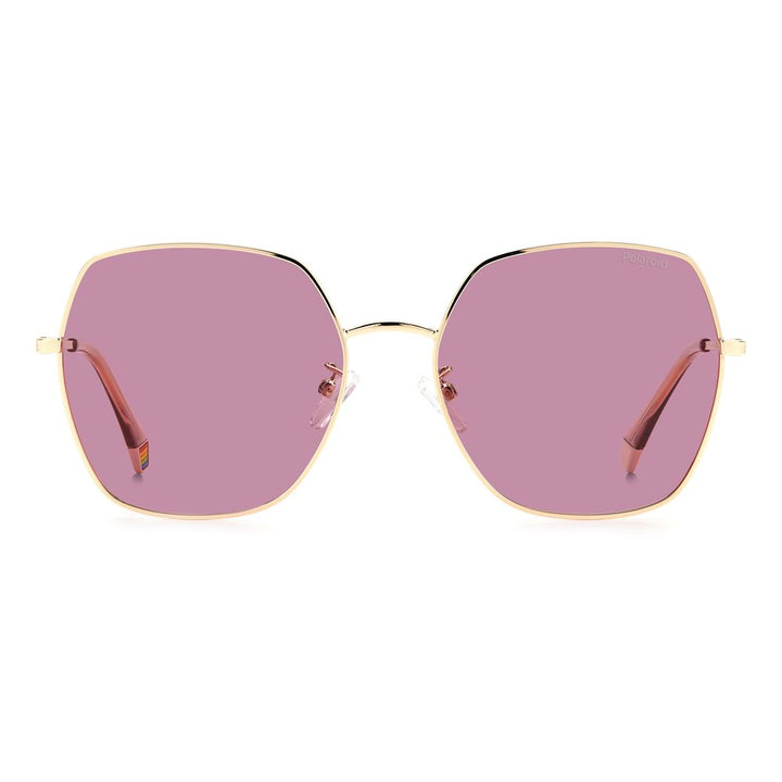 Polaroid Rose Gold Stainless Steel Sunglasses