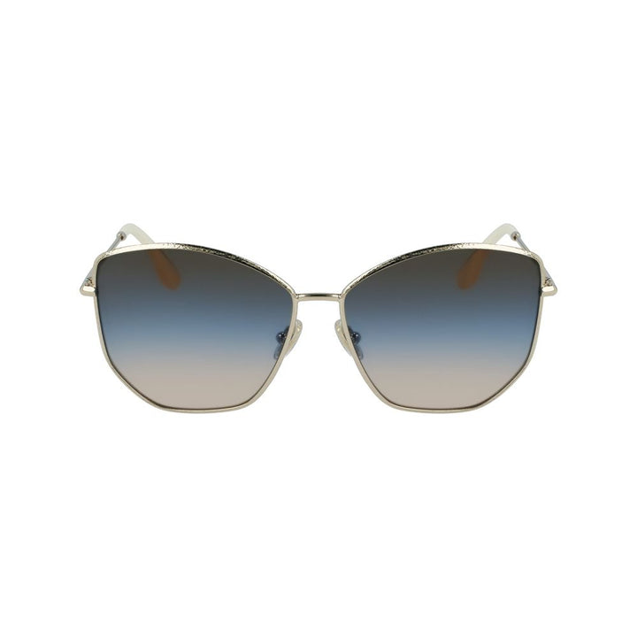 Victoria Beckham Gold Metal Sunglasses