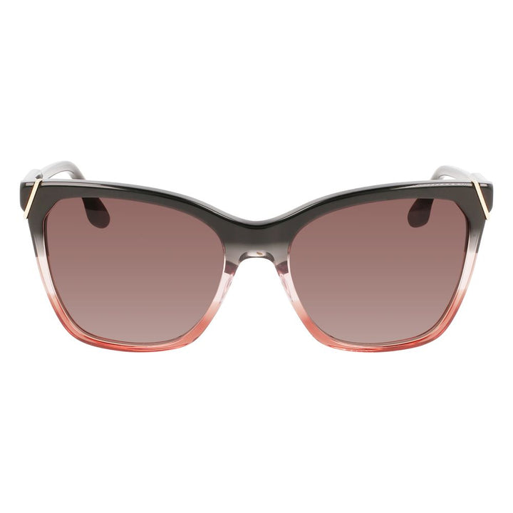 Victoria Beckham Gray Acetate Sunglasses