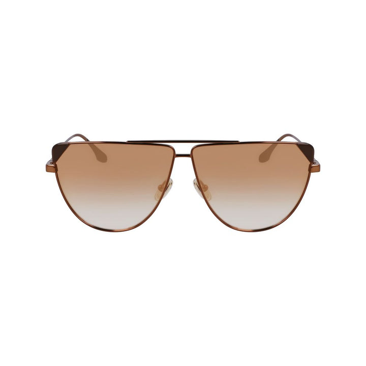 Victoria Beckham Brown Metal Sunglasses