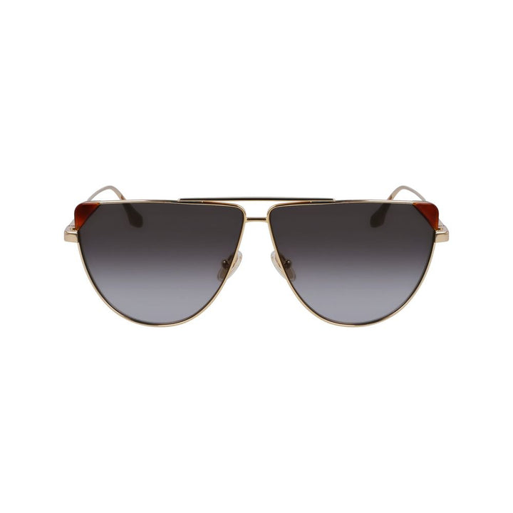 Victoria Beckham Brown Metal Sunglasses