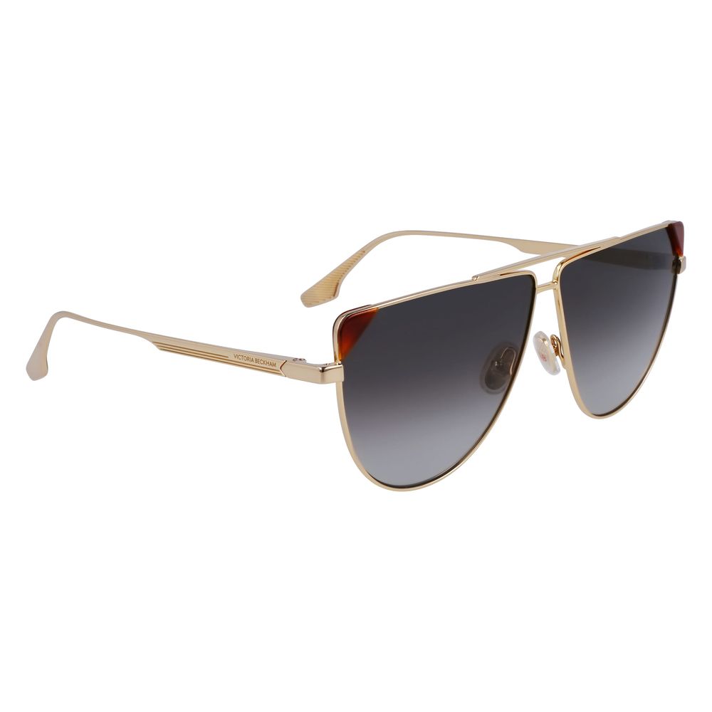 Victoria Beckham Brown Metal Sunglasses