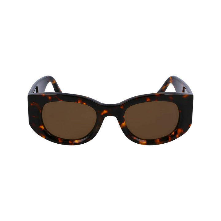 Victoria Beckham Brown Acetate Sunglasses