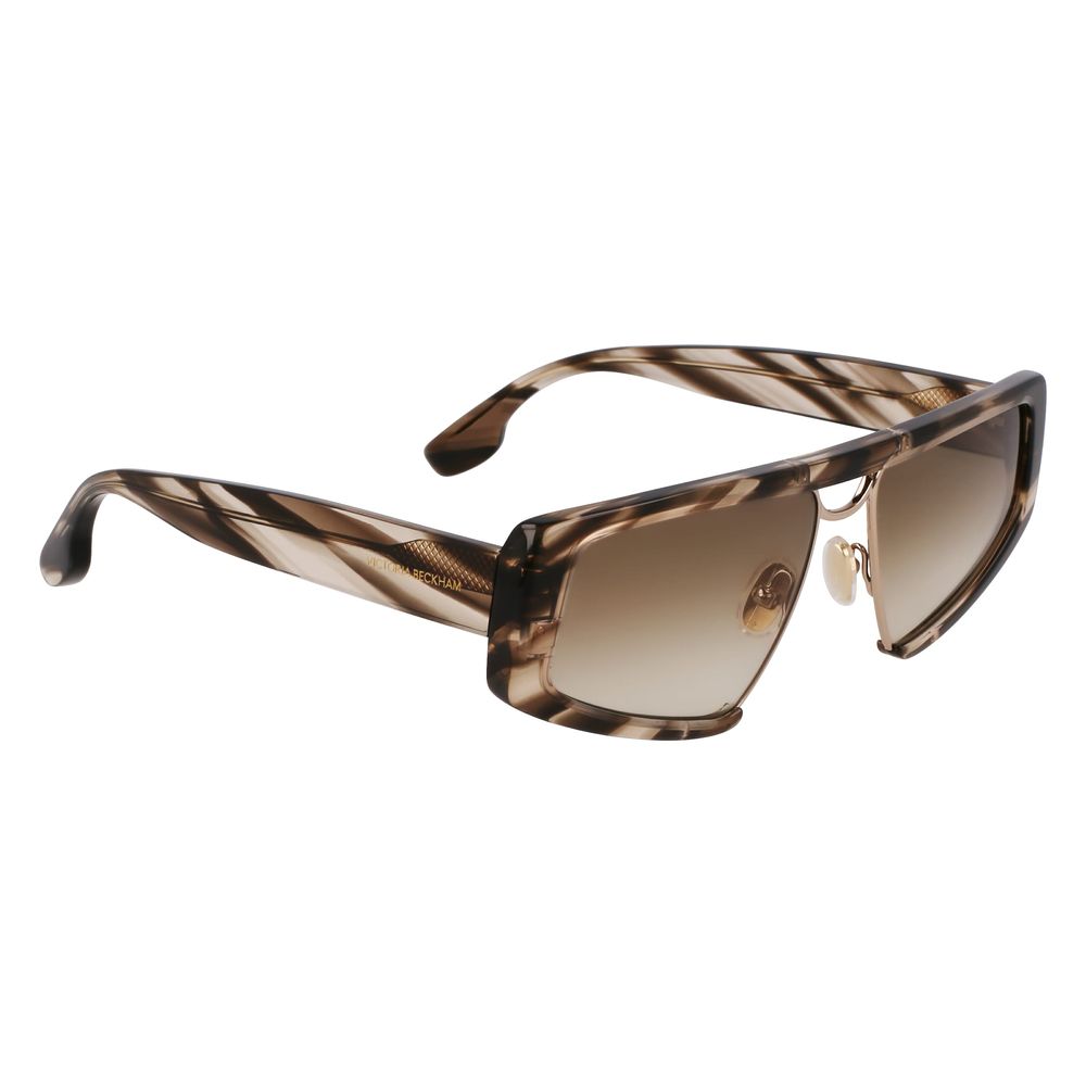 Victoria Beckham Brown Metal Sunglasses