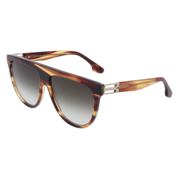 Victoria Beckham Brown Acetate Sunglasses