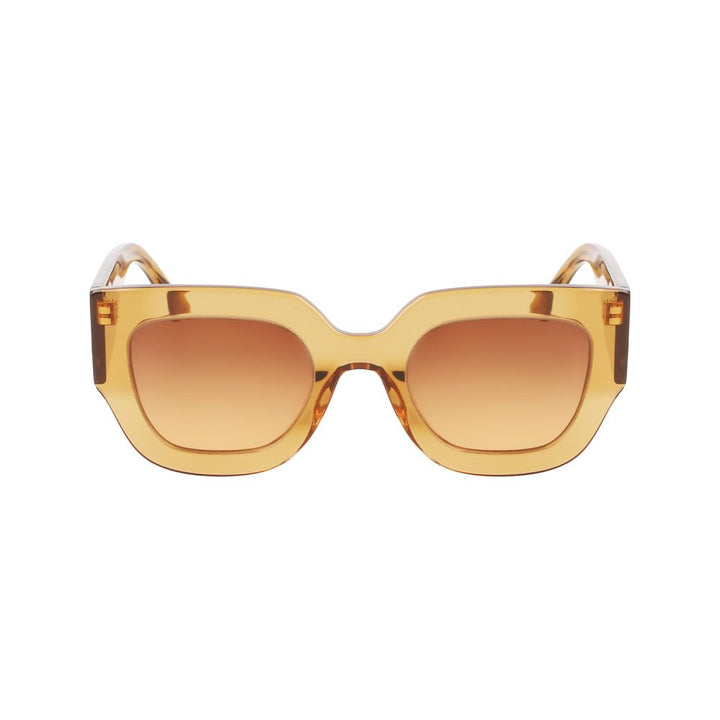 Victoria Beckham Brown Acetate Sunglasses