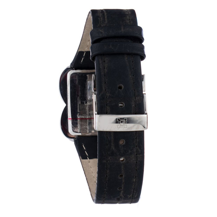 Laura Biagiotti Black Leather Dress Watch