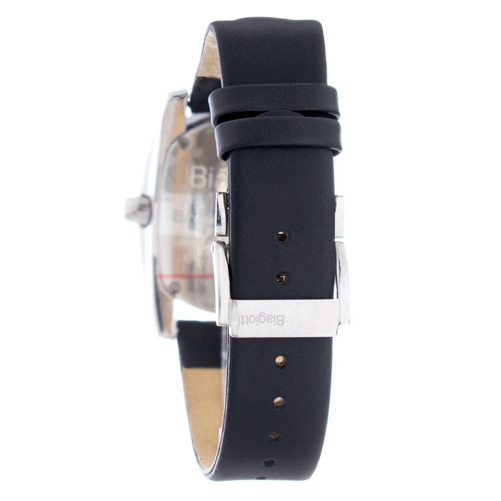 Laura Biagiotti Black Leather Dress Watch