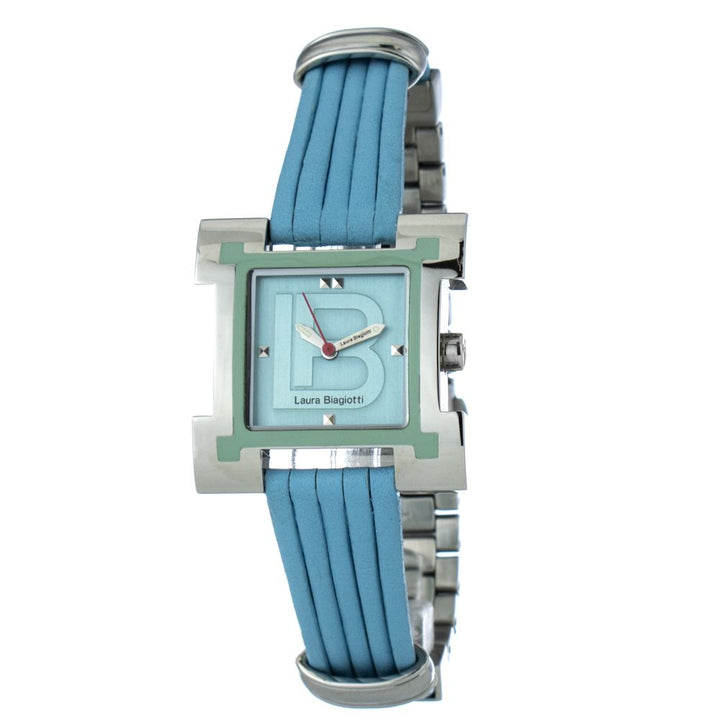 Laura Biagiotti Blue Leather Dress Watch