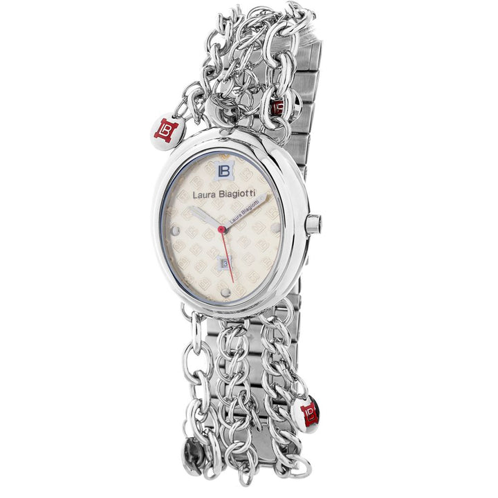 Laura Biagiotti Silver Stainless Steel Dress Watch