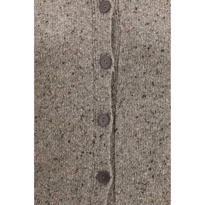 The Row Beige Cashmere Cardigan