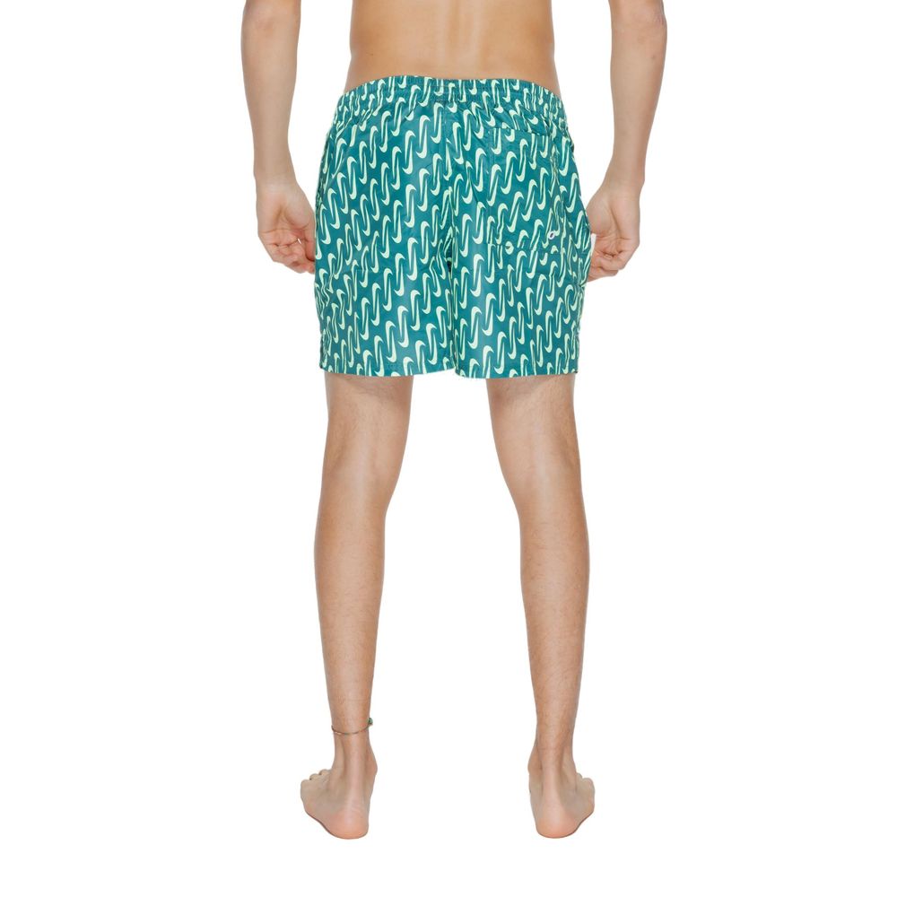 Nike Green Polyester Swim Shorts