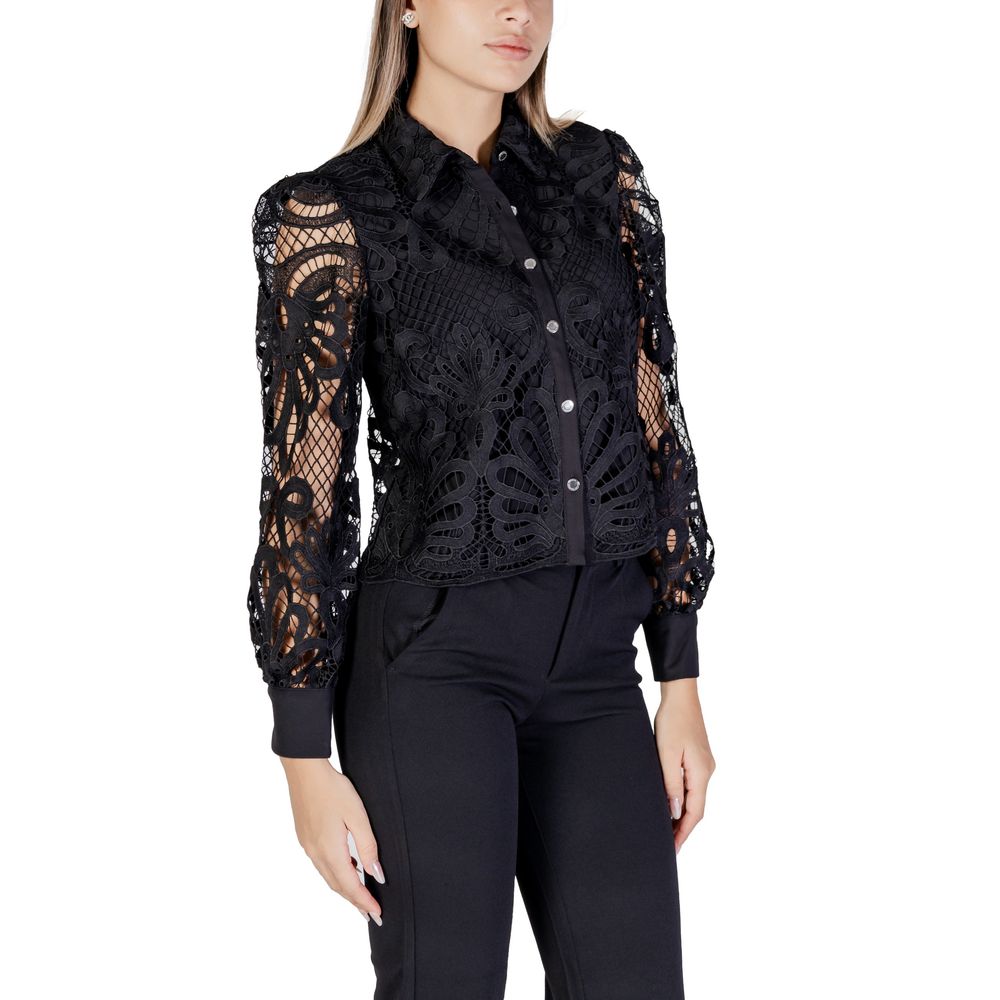 Morgan De Toi Black Polyester Blouse