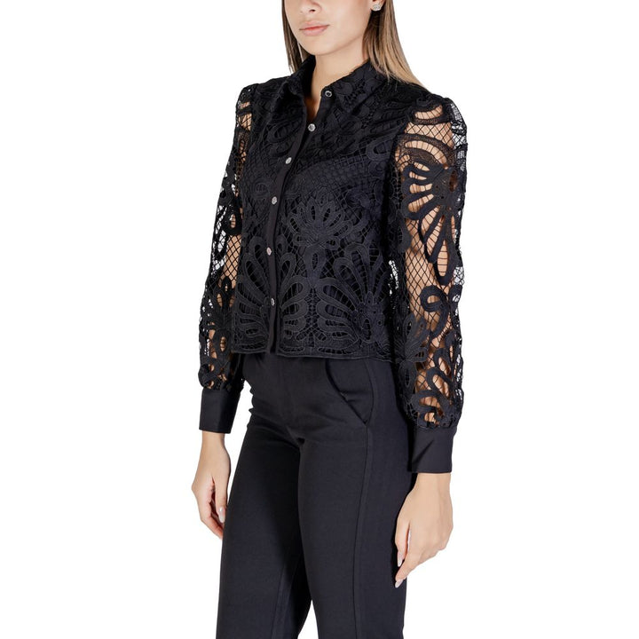 Morgan De Toi Black Polyester Blouse