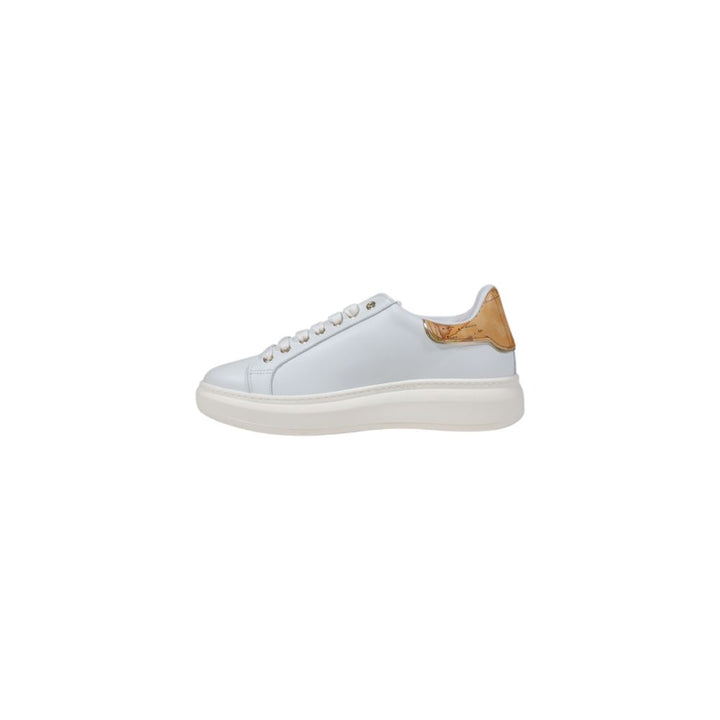 Alviero Martini Prima Classe White Leather Low Top Sneakers
