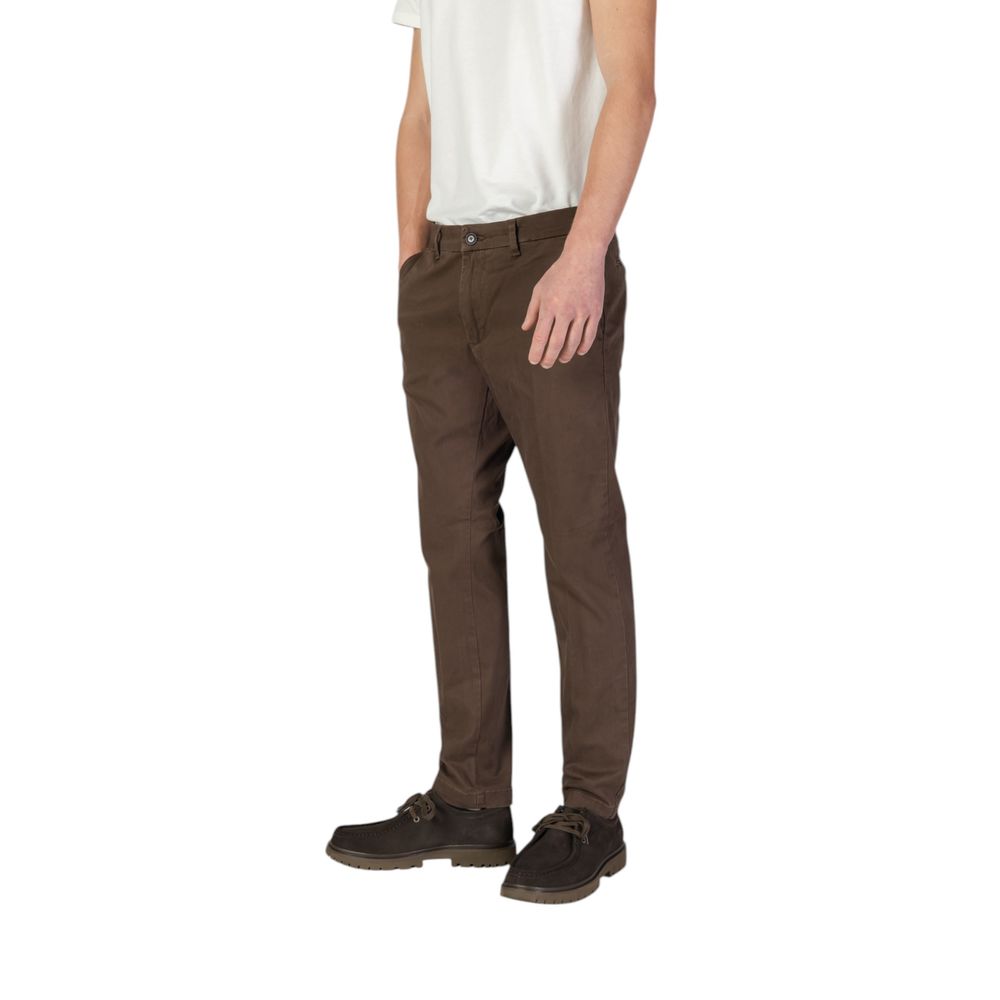 Borghese Brown Cotton Skinny Pants