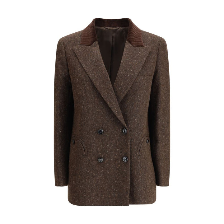 Blazé Milano Brown Fleece Wool Blazer
