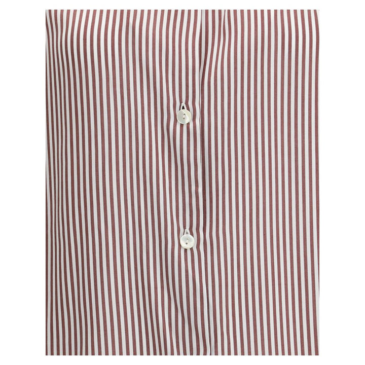 Kristina Ti Bordeaux Viscose Pattern Shirt