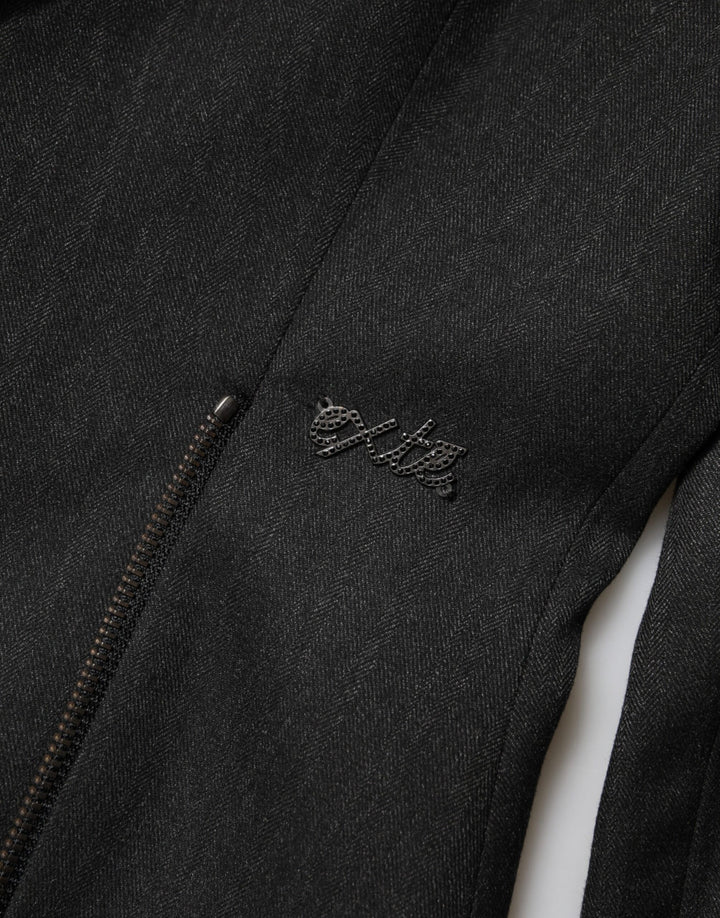 Exte Black Double Breasted Pants Blazer Jacket 2 Piece Suit