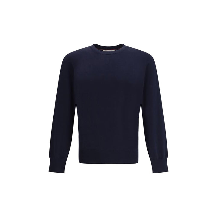 Brunello Cucinelli Blue Cotton Sweatshirt