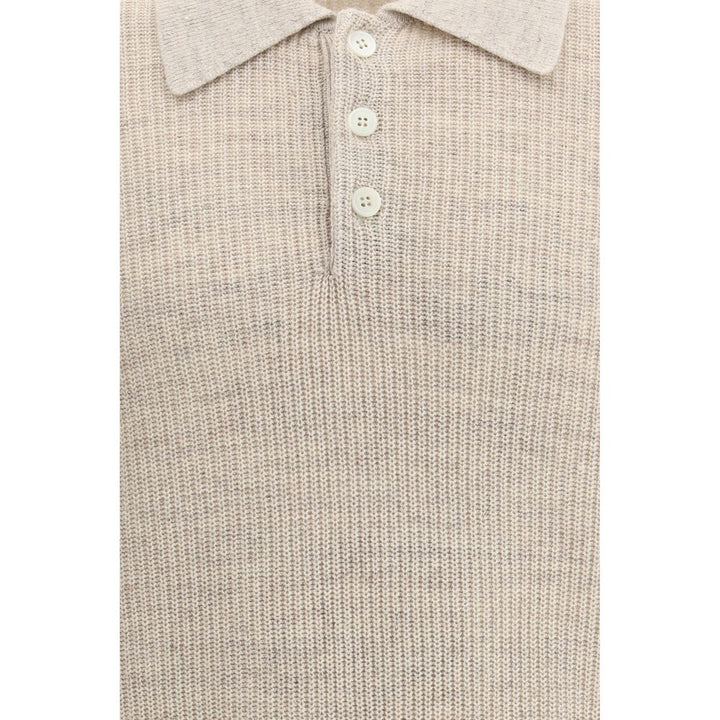 Brunello Cucinelli Beige Cotton Sweatshirt