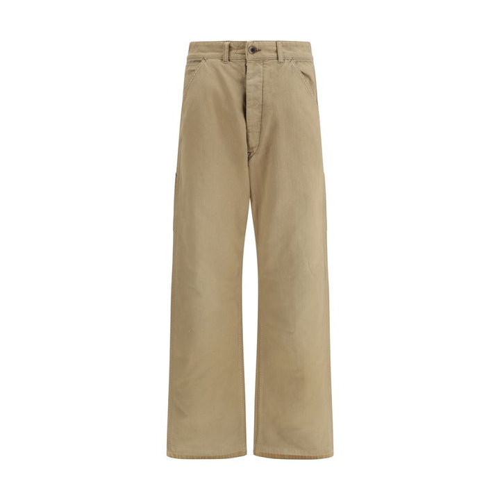 Margiela Beige Cotton Cargo Pants