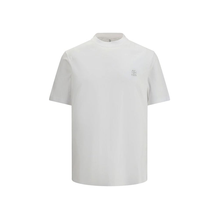 Brunello Cucinelli White Cotton T-Shirt
