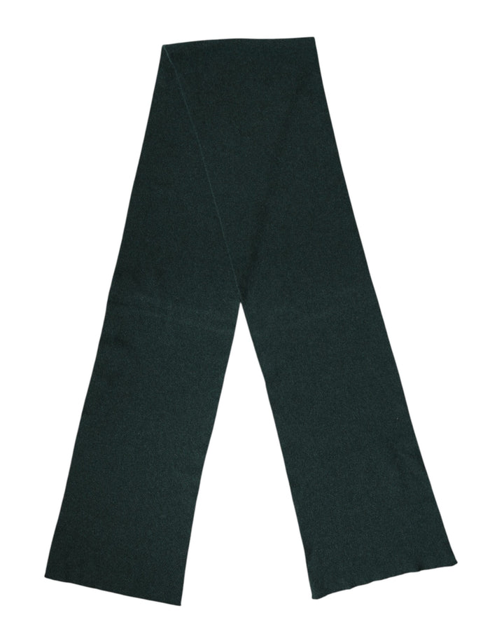 Dolce & Gabbana Green Cashmere Knitted Neck Wrap Shawl Scarf