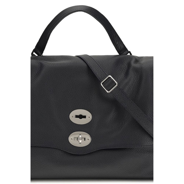 Zanellato Blue Calf Leather Bos Taurus Shoulder Bag