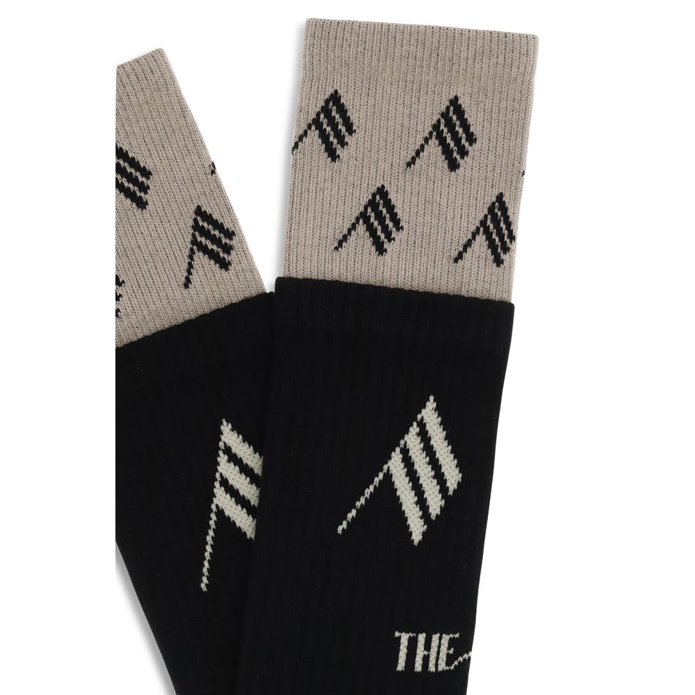 The Attico Black Cotton Socks