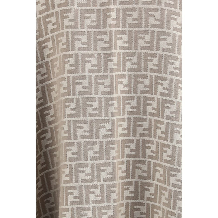 Fendi Gray Wool Scarf